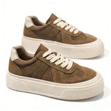 Riolio  Spring New Men's Leather German Trainers | Platform Non-Slip Wear-Resistant Casual Athletic Skate Shoes