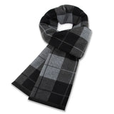 Riolio  Luxury Scarf Man Winter Warm Wool Scarf For Men Cashmere Scarves Casual Plaid Male Long Pashmina Outdoor Shawls Man Muffler Gift