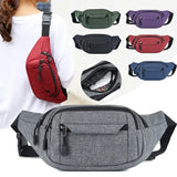 Riolio Fashion Men Women Waist Bag Casual Fanny Pack Purse Large Phone Belt Bag Pouch Canvas Outdoor Travel Phone Bag Banana Hip Bags