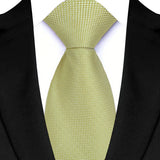 Riolio  Luxury 8CM Mens Necktie Green Color Floral Paisley Ties For Man Groom Jacquard Woven Neck Tie For Business Wedding Party