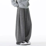 Riolio  Women's Ribbed Wide-Leg Pants High Waist Soft Knit Lounge Trousers