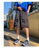 Riolio Mens Summer Cargo Shorts Multi Pocket Casual Outdoor Sports Workwear Lightweight Comfortable Hiking Shorts Trendy Fashion