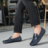 Riolio  New Trendy Men Casual Shoes Big Size 38-46 Summer Driving Loafers Breathable Man Business Footwear Slip on Falts Comfy Moccasins