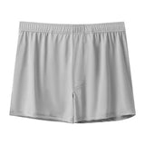Riolio Large Size Mens Ice Silk Arrow Pants Seamless Solid Color Boxer Shorts Panties Summer Thin Loose Comfortable Sleepwear Underwear