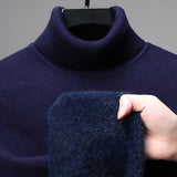 Riolio  Luxury brand high-quality fashionable versatile high necked knitted sweater with cashmere base sweater