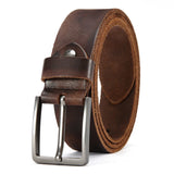 Genuine  For Men's High Quality Jeans Cowskin Casual Belts Business Cowboy Waistband Male Fashion Designer