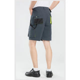 Riolio  Men's Work Shorts Multi-Pocket Cargo Shorts Breathable Quick Dry Labor Safety Pants for Construction