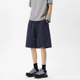 Riolio  Quick drying shorts for men in summer thin straight leg casual five quarter pants men's loose basketball sports shorts