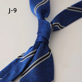 Riolio  New Arrival 8CM Navy Striped Neck Ties For Men Adult Luxury Vintage White Floral Block Neckties Wedding Casual Shirt Cravat