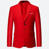 Riolio WELL DRESSED MEN 3 Piece Men's Wedding Suit Fashion Men's Slim Solid Color Business Office Suit Sets Large Size Men Blazer+ Pants + Vest