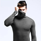 Riolio Man Thermal Turtleneck Casual Sleepwear Shirt S-2XL Sleeve Long Slim Coat 5colors Basic Sweater Bottom Winter