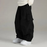 Riolio Spring Autumn Waterproof Windproof Loose-fit Single Board Ski Pants Men's Women's Outdoor Sports Multi-pocket Casual Pants