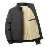 Riolio Men Winter Autumn Jacket Denim Inner Fleece Thicken Winter Jeans Jacket Coat Men's Turn-down Velvet Jacket Mens Fur Parkas