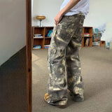 Riolio Camouflage Cargo Pants Men Oversize Camo Trousers Male Loose Casual Vintage Streetwear Hip Hop Safari Style