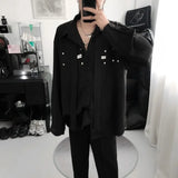 Riolio  Fashion Long-sleeved High-end Casual Trendy Brand Shirts Loose New Shirts Versatile Shirts