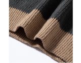 Riolio  Autumn Men's O-Neck Striped Sweater Casual Men Warm Cashmere Knitted Pullover Men Classic Loose Knitwear Sweaters Clothing