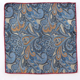 Riolio  Polyester Cravat Pocket Square Set Formal Necktie Handkerchief Ascot Self Tie Polka Dot Paisley Design Gentleman Necktie Gifts