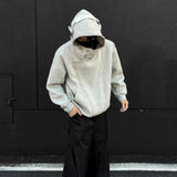 Riolio  New Fashion Harajuku Hoodies Men Zipper Design Irregular Loose Coat Hip Hop Streetwear Sweatshirts Oversize Cardigan Top