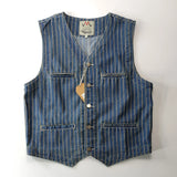 Riolio Waed Cotton Denim Vest American Casual Vintage Sle Button up Ameika Khaki oulder Pad Linen Pants Spring Season