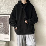 Riolio  High Quality Corduroy Men's Vertical Stripe Sweatshirts Thickened Long Sleeve Kangaroo Pocket Hoodie Hooded Pullover