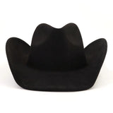 Riolio  Western Big Roll Brim Cowboy Hat Top Cap for Men Women Pink Cowgirl Hat Felt Fedora Hats Outdoor Riding Sun Hat