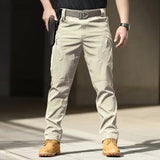 Riolio  Men Casual Cargo Pants New Male Summer Tactical Wear Resist Quick Dry Outdoor Trousers Multi Pockets Hike Work Trousers