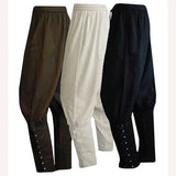 Riolio Pirate Pants For Men  Cosplay Renaissance Medieval Gothic Pants Pirate Costume Trouser Men Plus Size 3XL