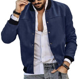 Riolio  Autumn/Winter Suede Men's Button Cardigan Jacket Casual American
