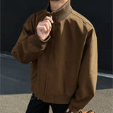 Riolio New Spring Autumn Men's Bomber Jackets solid Casual Male Outwear Windbreaker Jacket Mens Zipper Baseball Uniform Coats Clothing