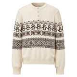 Riolio  Men's Knitted Henry Sweaters Luxury Christmas Penguin Fair Island Long Sleeve Pullover Japanese Vintage Old Money Knitwear M-2XL