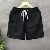 Riolio  Ice Silk Men's orts Summer Spor Casual Beachwear Qui Dry Loose Fit Polyester Fiber Youth Active Sle Faionable Pattern