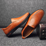Riolio  Social Shoe Male Luxury Brand Casual Casual Shoes Formal Loafers Men's Moccasins Italian Black Men's Driving Shoes Men's