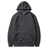 Riolio Men's and Women's Solid Color Pocket Hoodies Sports Fitness Sweatshirts Fashionable Casual Pullovers Multi Color