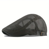 Riolio Outdoor Sun Hats Breathable Mesh Newsboy Cap Beret Men's Casual Hat Berets Spring Summer Autumn Flat Gorras