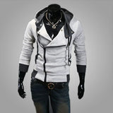 Riolio Casual Man Hoodie Sweatshirt Slim Male Zipper Streetwear Cardigan Hoodies Outerwear Black Sportswear Men Hooded Jacket