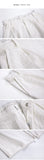 Riolio Summer Thin Linen Men's Pants Loose Straight Pants Korean Cotton Linen Casual Trousers Draped Wide-leg Pants Aesthetic Urban