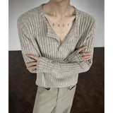 Riolio  Autumn Long Sleeved T-shirt Men Fashion Beige Round Neck T-shirt Men Streetwear Korean Loose Casual T Shirt Mens Top M-3XL