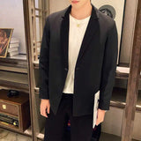 Riolio WELL DRESSED MEN Male Blazer Dress Jackets Slim Fit Long Thin Men's Suit Business Spring Clothes Simple Breasted Coat Fashion 2024 Casual New In