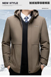 Riolio Trendy Coats Hooded Men Warm Parkas Male Brand High Quality New Cotton-Padded Puffer Jacket Male Winter Thick Windproof Parkas