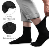 Riolio 10pairs Mens Socks Polyester Cotton Middle Tube Socks Summer Thin Solid Color Breathable Business Mens Socks Men