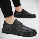 Riolio  Men's Classic Formal Dress Lace Wedding Business Shoe Casual Shoes Breathable Fashion Sports Shoes Le Fu Shoes