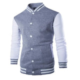 Riolio Fashion Slim Fit Baseball Men's Coat Personalized Casual Sports Male Jacket  New Printed Stand Up Collar Cardigan Outwear