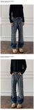 Riolio  Mens Straight Leg Jeans Business Casual Vintage Blue Denim Pants for Middle Aged Man Classic Fit man trousers