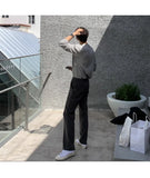 Riolio New Korean Fashion Men Suit Pants Light Luxury Business All-match Straight Slim-fit Casual Trousers Premium Elegant Dress Pants