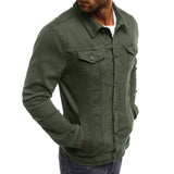 Riolio New Men's Jeans Jacket Business Casual Lightweight Long Sleeve Shirt High Street Spring Autumn Jackets Biker Coat Outwear Tops
