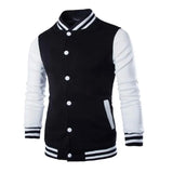 Riolio Fashion Slim Fit Baseball Men's Coat Personalized Casual Sports Male Jacket  New Printed Stand Up Collar Cardigan Outwear