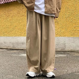 Riolio  Cotton Baggy Pants Men Wide Leg Oversize Japenese Y2k Ankle-length Long Harem Trousers Casual Sport New