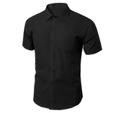 Riolio Men's Long Sleeve White Shirt Casual Business Formal Slim Fit Korean Style Professional Work Shirt Wrinkle-free Ironing
