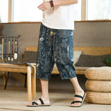 Riolio  Summer Casual Loose Over-knee Men Trendy Casual Harun Thin Beach Pants