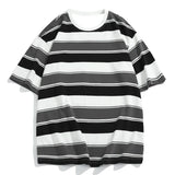 Riolio  Top Quality 100% Cotton Horizontal Stripes Simple Fashion  Men's T-shirt Classic Timeless O Neck Tops Casual Unisex Tees